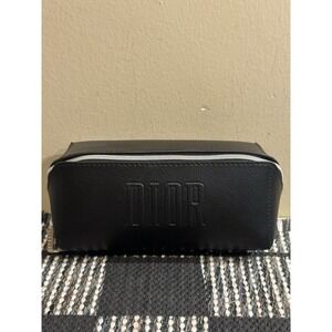 Dior Black Novelty Logo Blk Silver PU Leather